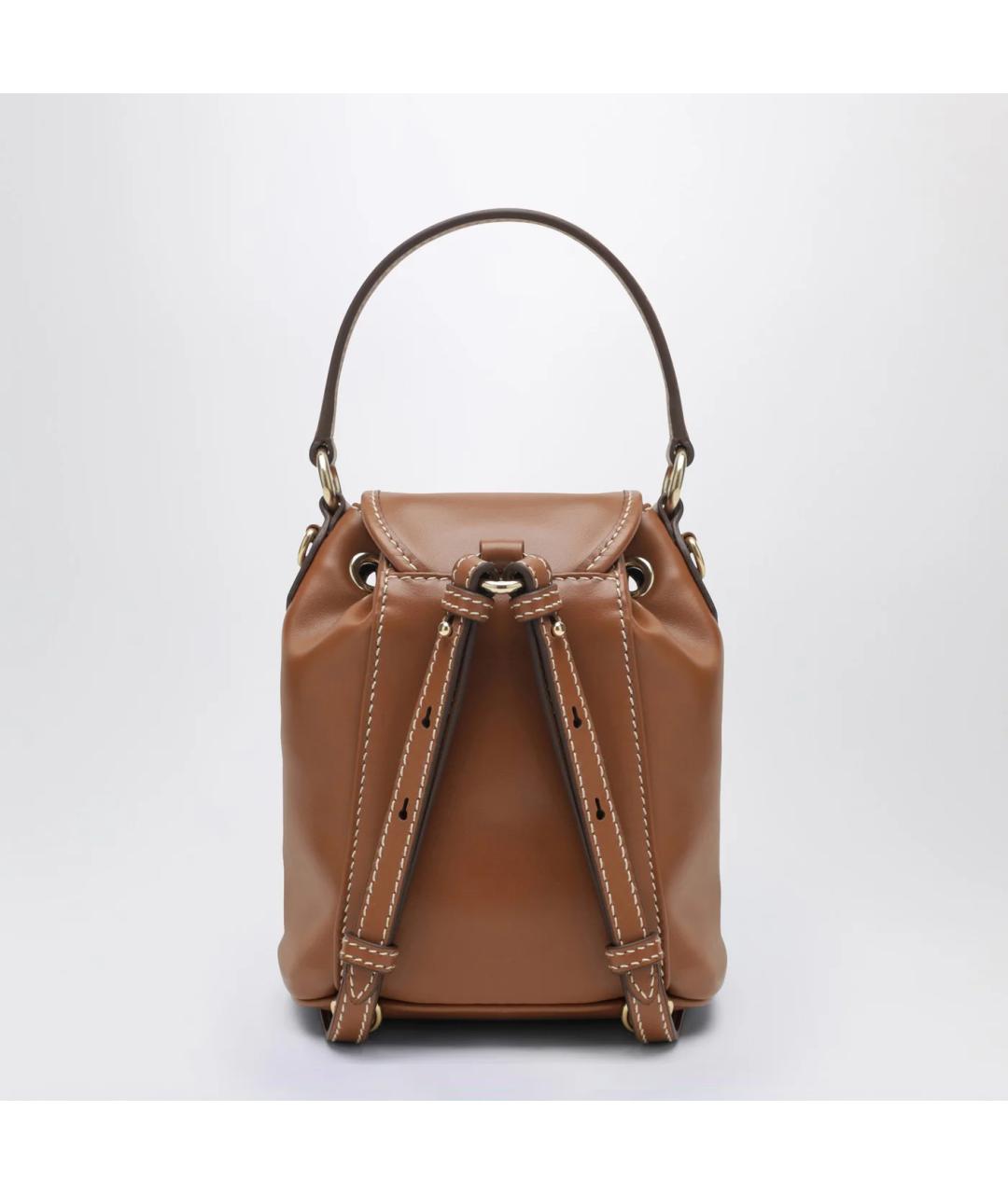 MIU MIU Коричневый кожаный рюкзак, фото 2