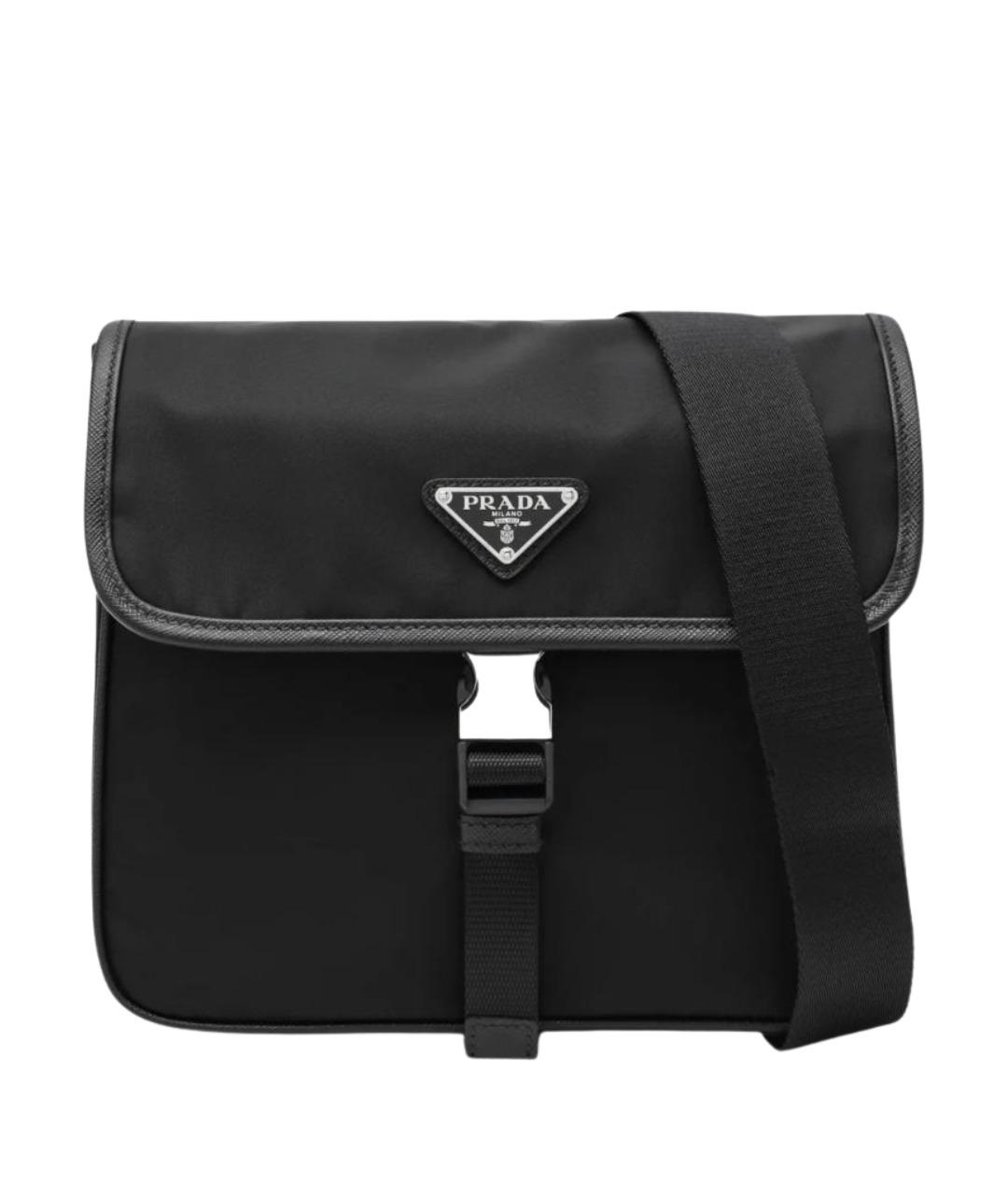 PRADA Черная синтетическая сумка на плечо, фото 1