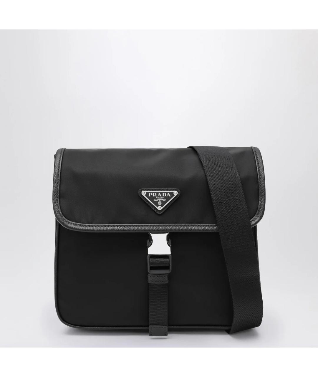 PRADA Черная синтетическая сумка на плечо, фото 3