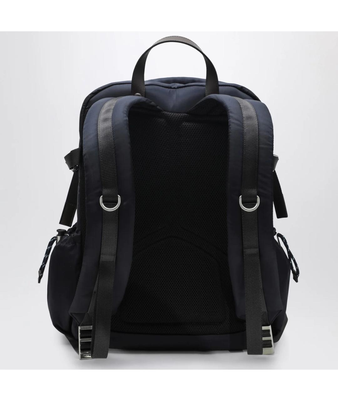 PRADA Темно-синий синтетический рюкзак, фото 2