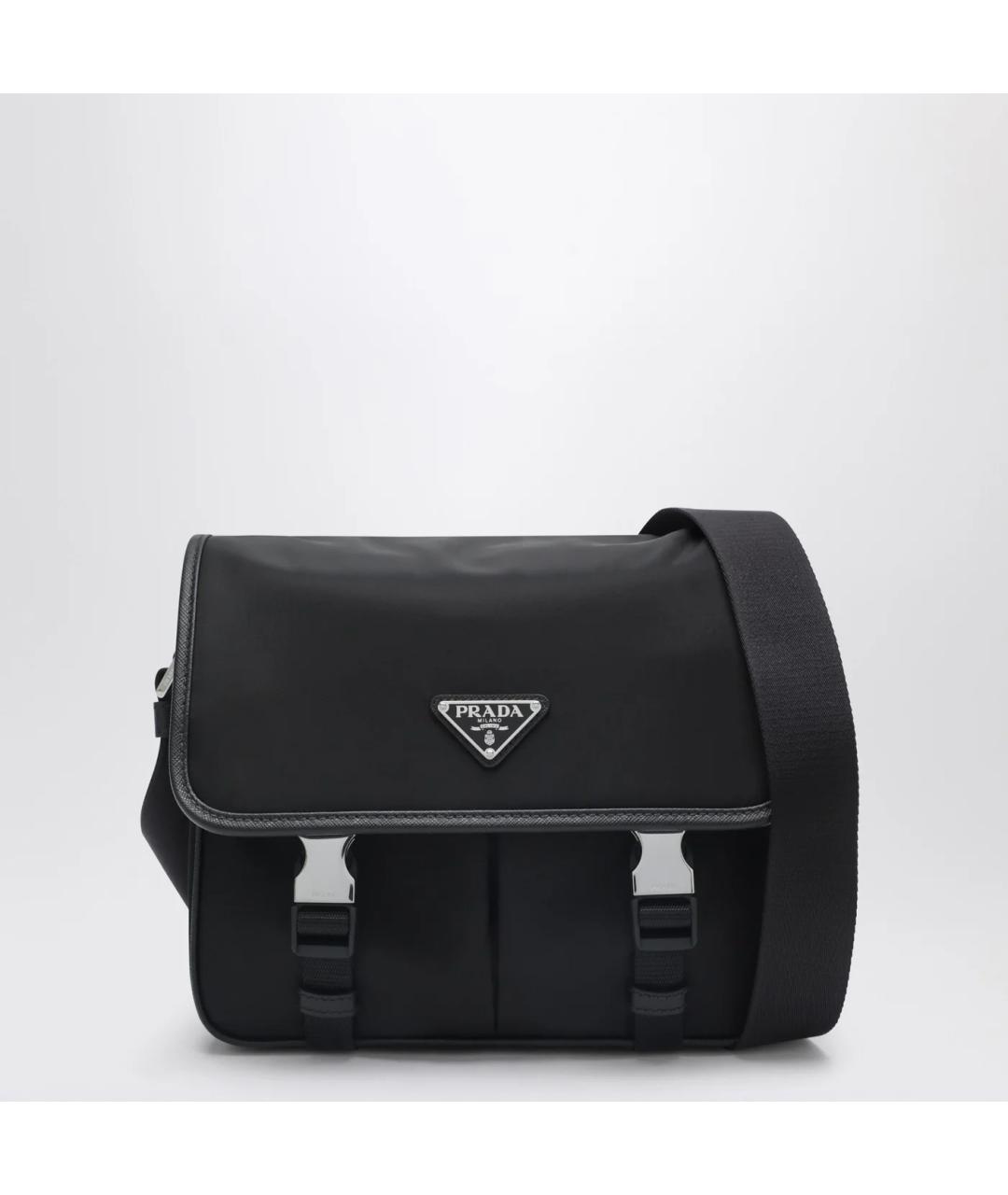 PRADA Черная синтетическая сумка на плечо, фото 3