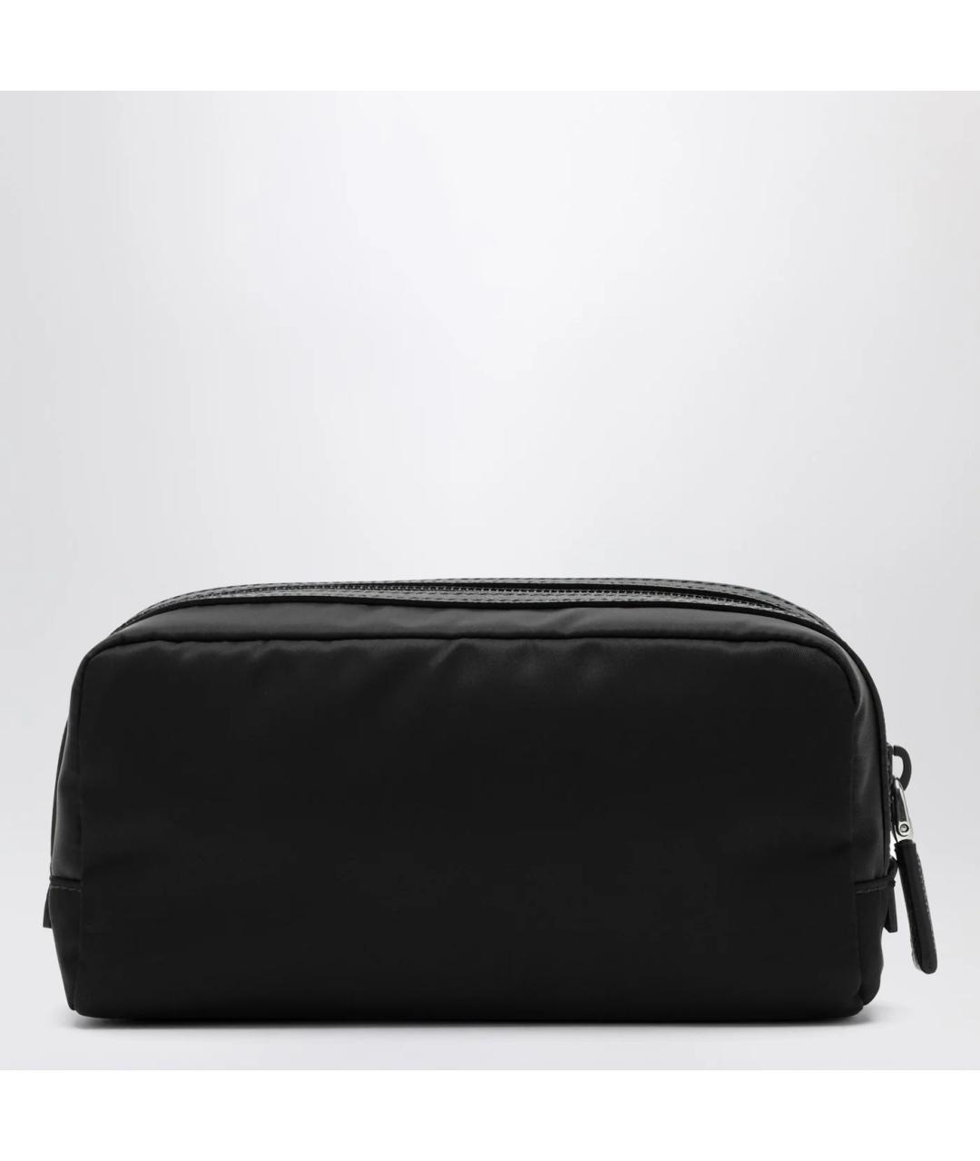 PRADA Черная синтетическая барсетка, фото 2