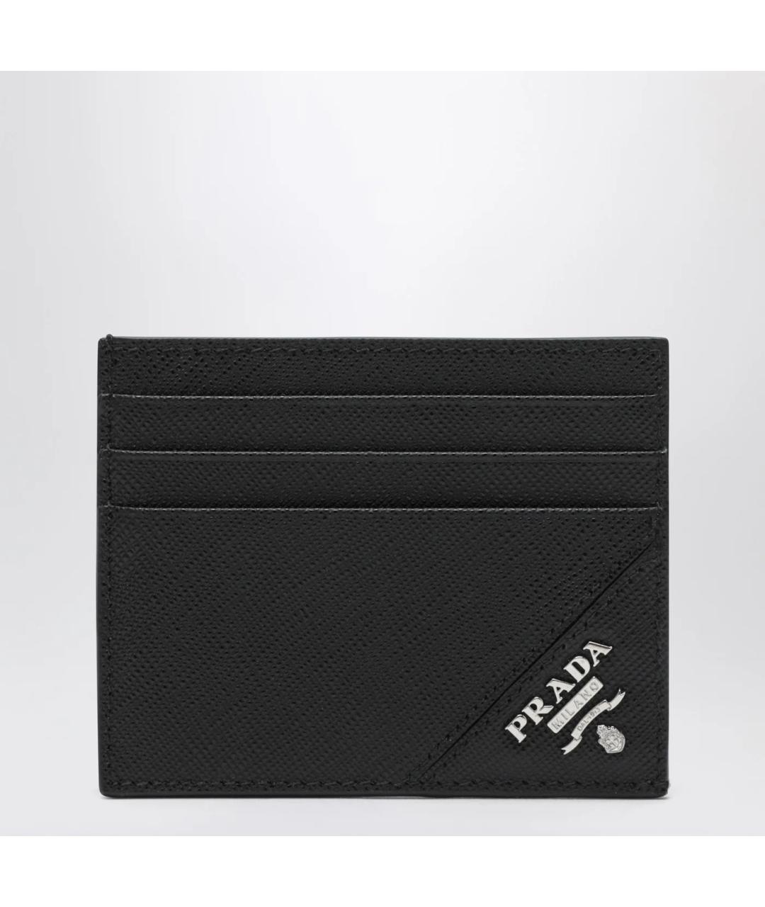 PRADA Черный кожаный кардхолдер, фото 3