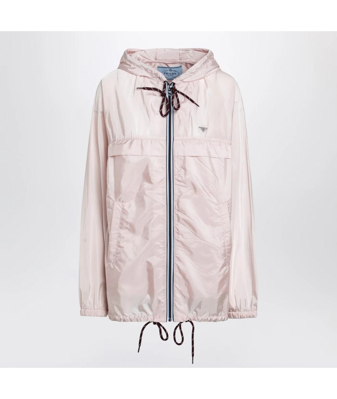 PRADA Розовая полиамидовая куртка, фото 3