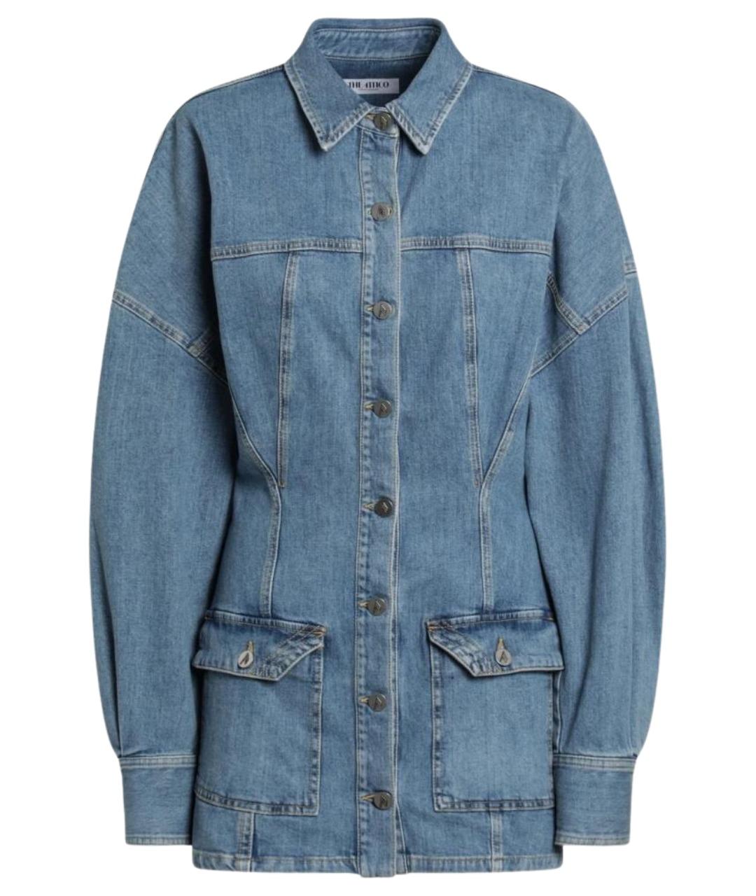 THE ATTICO Синее деним повседневное платье, фото 1