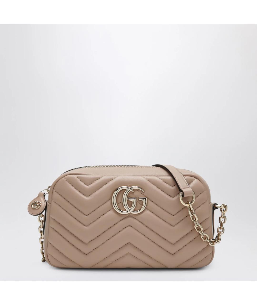 GUCCI Розовая кожаная сумка через плечо, фото 3