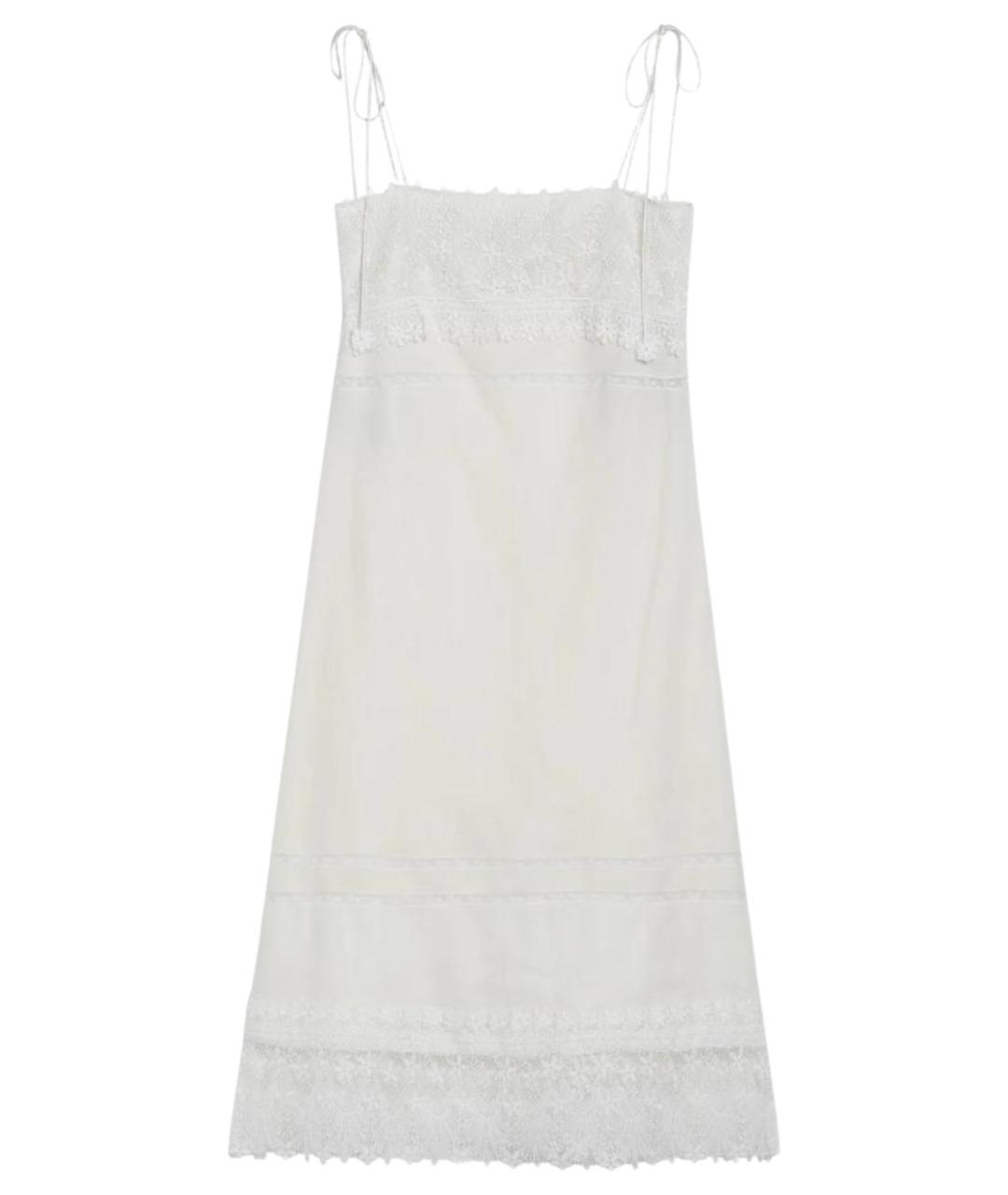 VALENTINO Белое льняное платье, фото 1