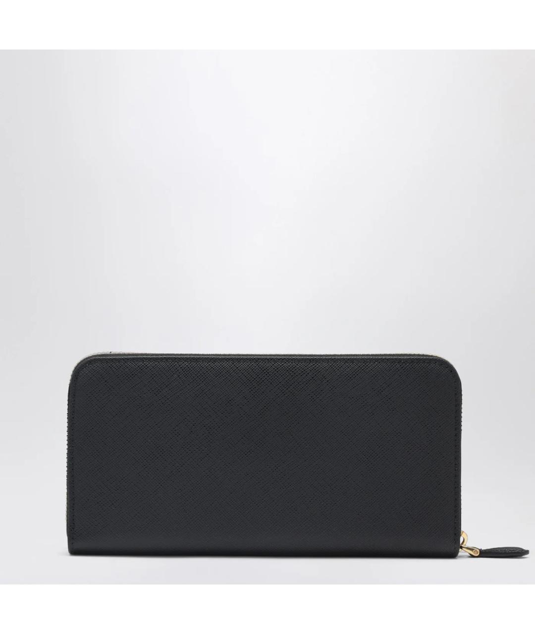 PRADA Черный кожаный кошелек, фото 2