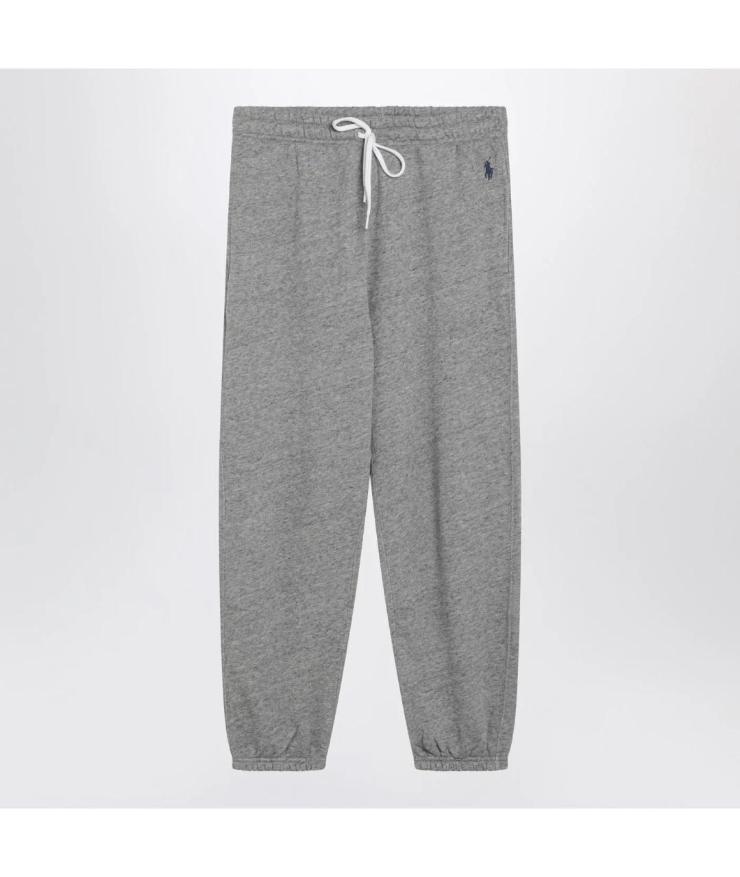 POLO RALPH LAUREN Серые хлопковые спортивные брюки и шорты, фото 3