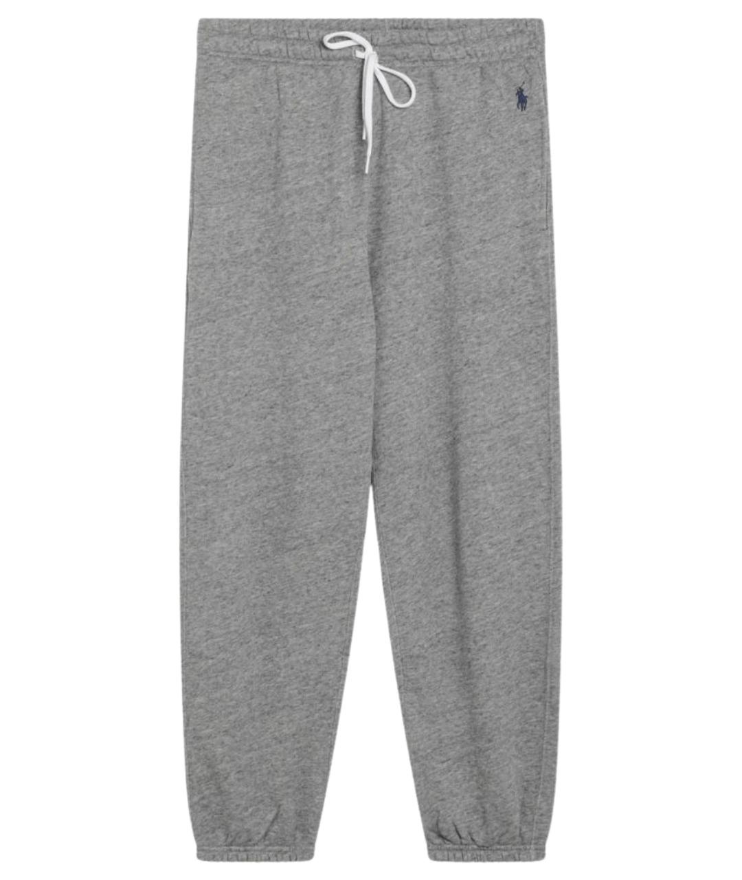 POLO RALPH LAUREN Серые хлопковые спортивные брюки и шорты, фото 1