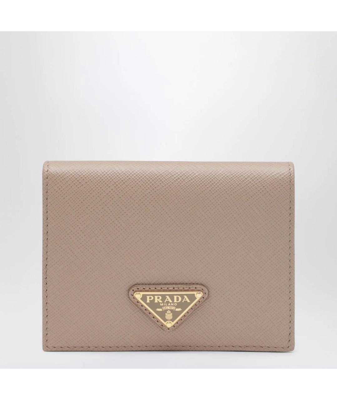 PRADA Розовый кожаный кошелек, фото 3