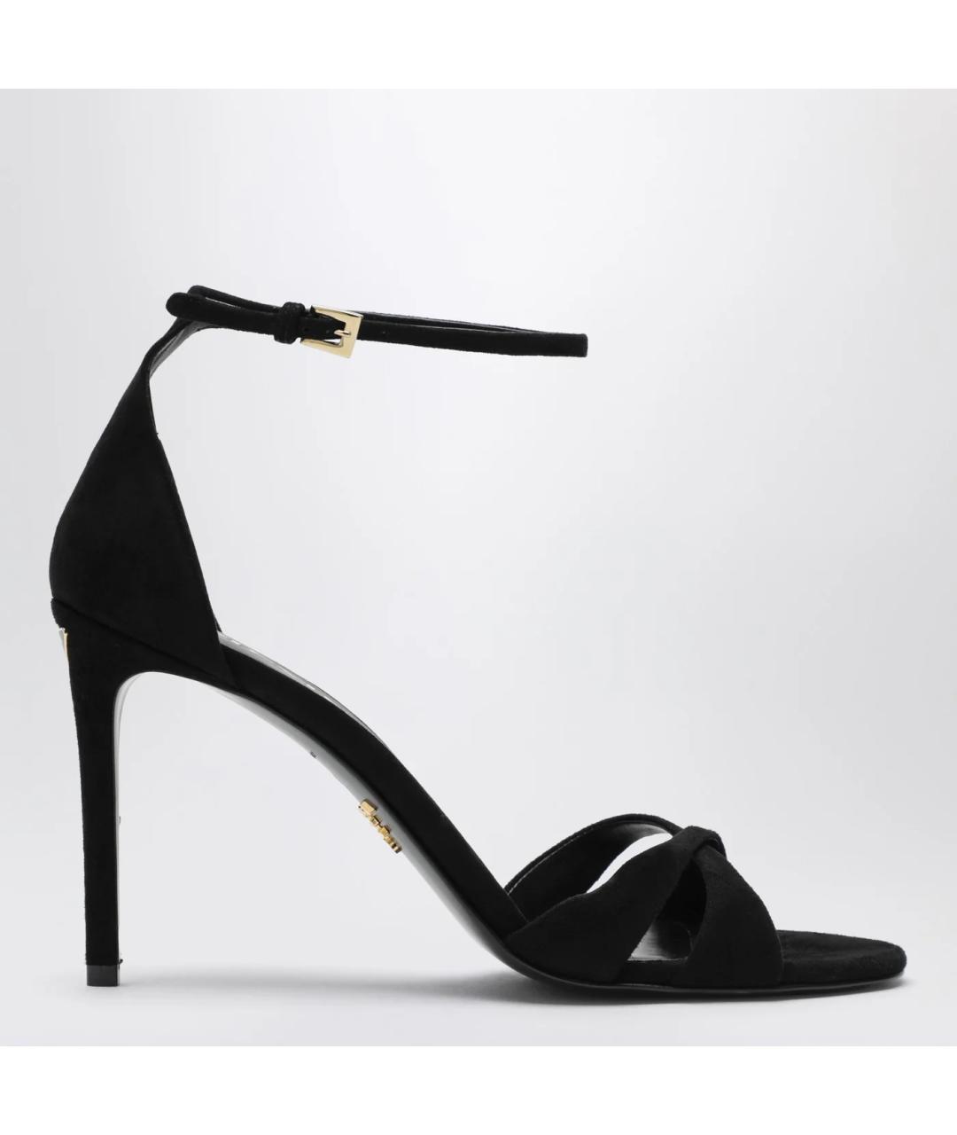 PRADA Черные замшевые босоножки, фото 3