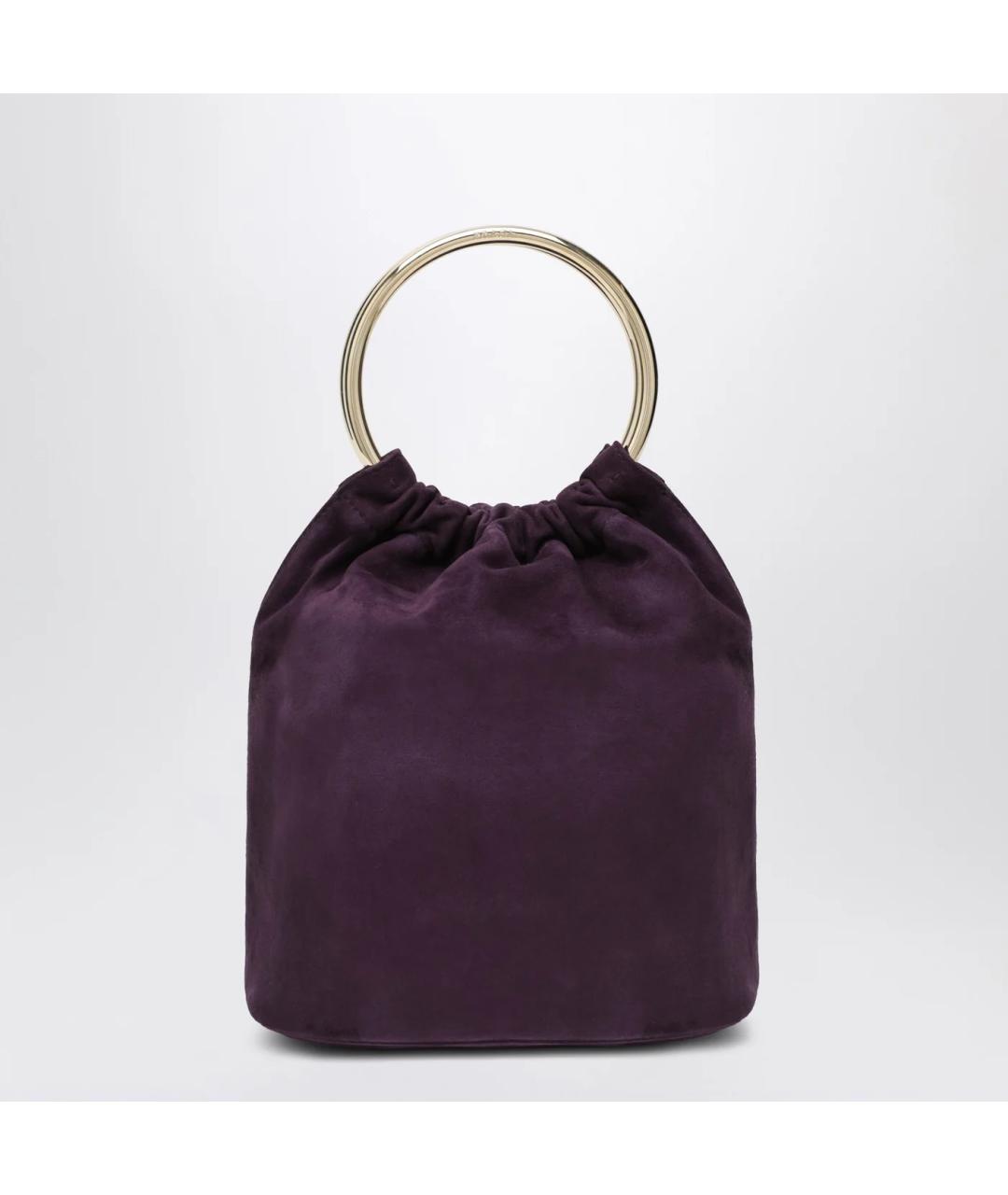 PRADA Фиолетовая замшевая сумка с короткими ручками, фото 2