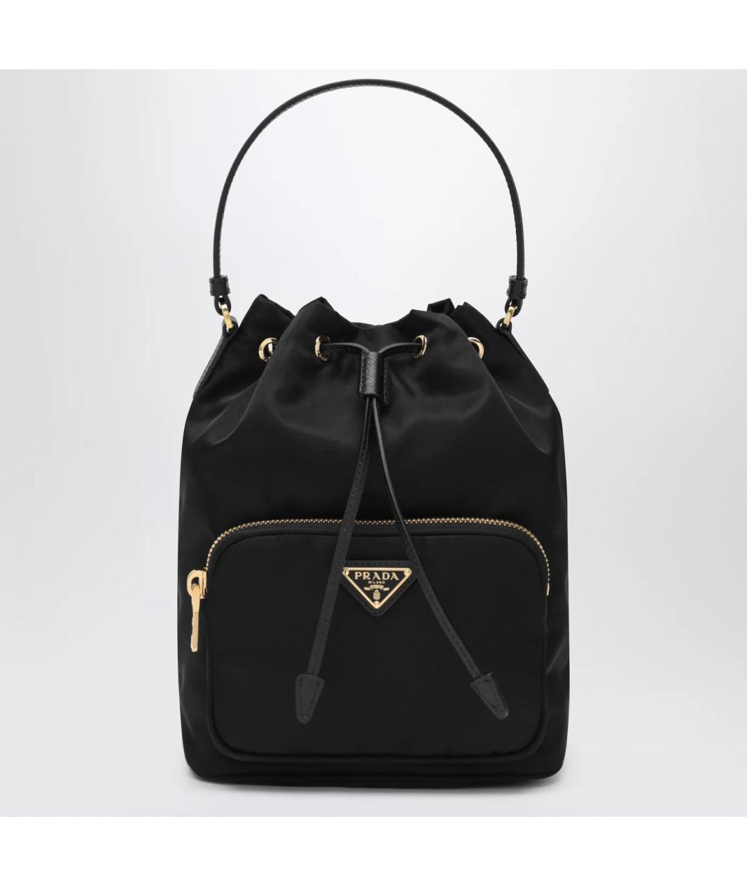 PRADA Черная синтетическая сумка через плечо, фото 3