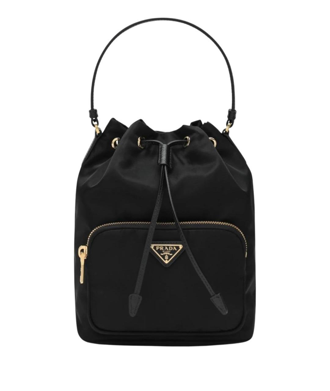 PRADA Черная синтетическая сумка через плечо, фото 1