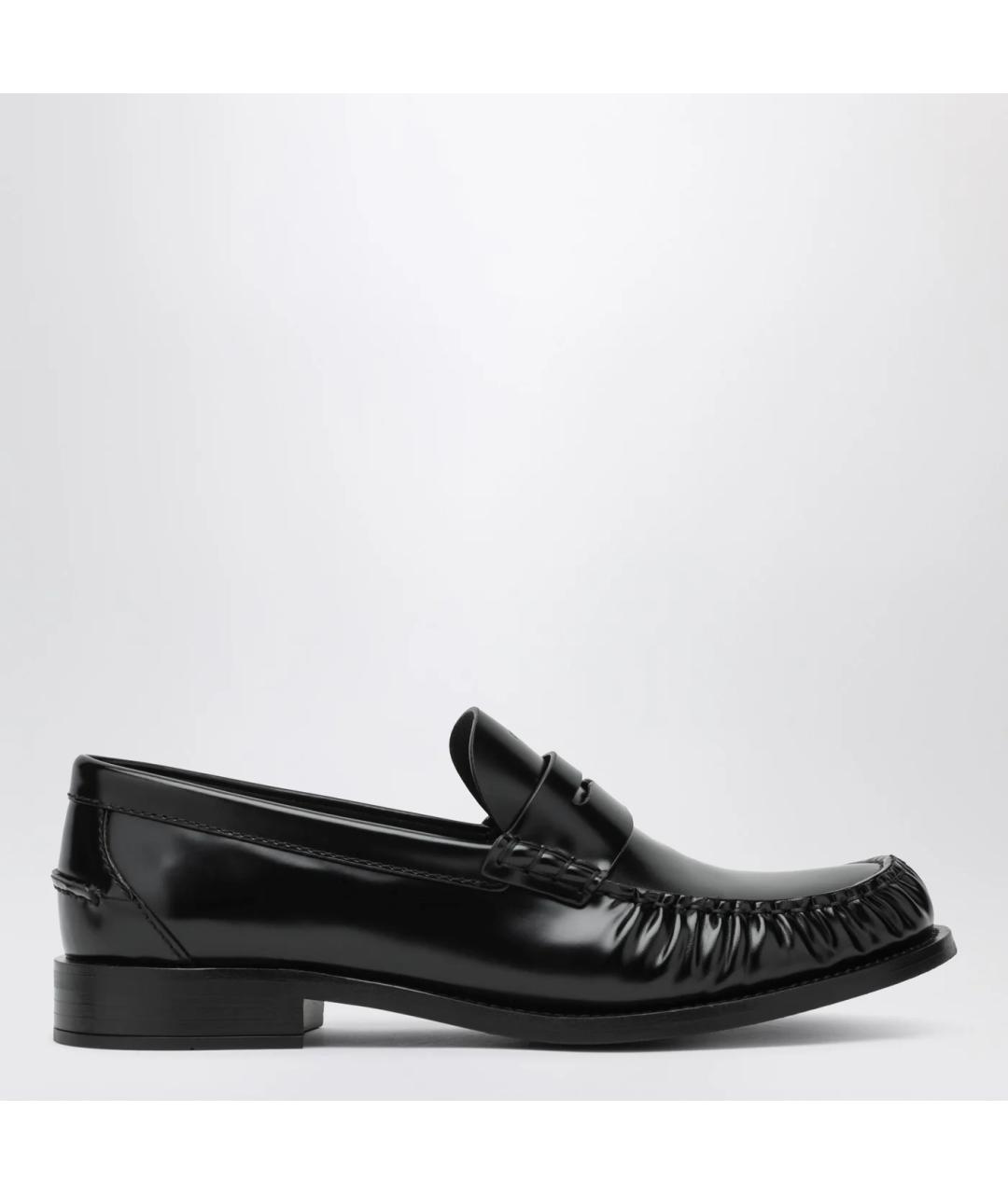 PRADA Черные кожаные лоферы, фото 3