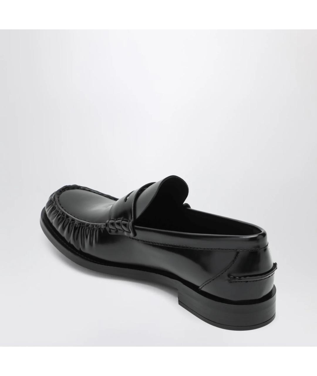 PRADA Черные кожаные лоферы, фото 2