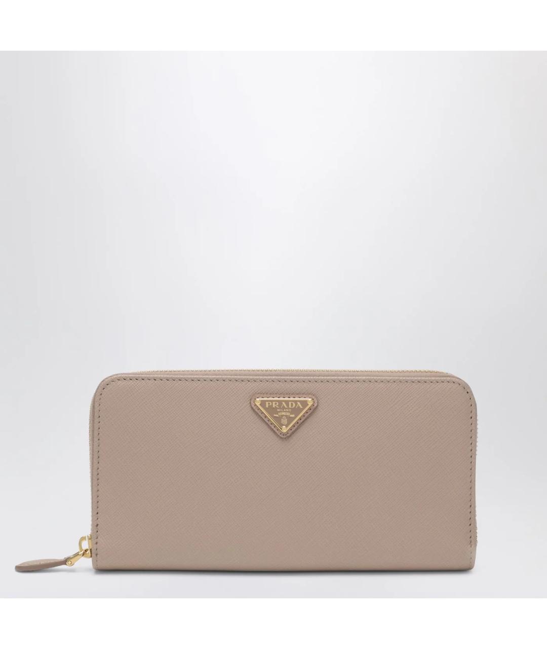 PRADA Розовый кожаный кошелек, фото 3