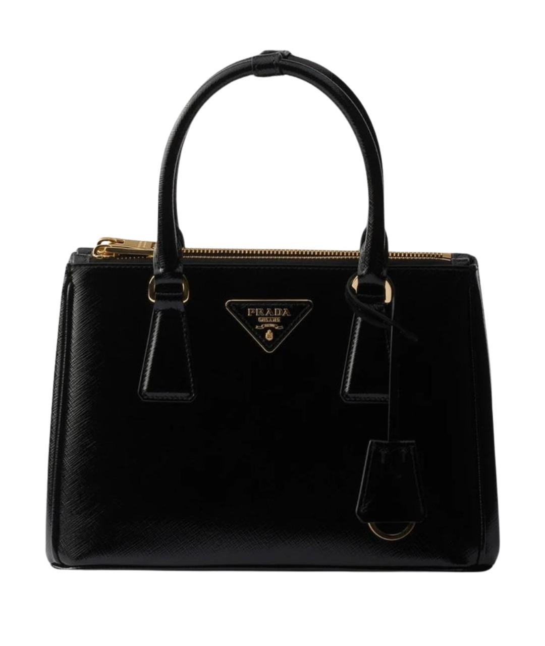 PRADA Черная кожаная сумка тоут, фото 1