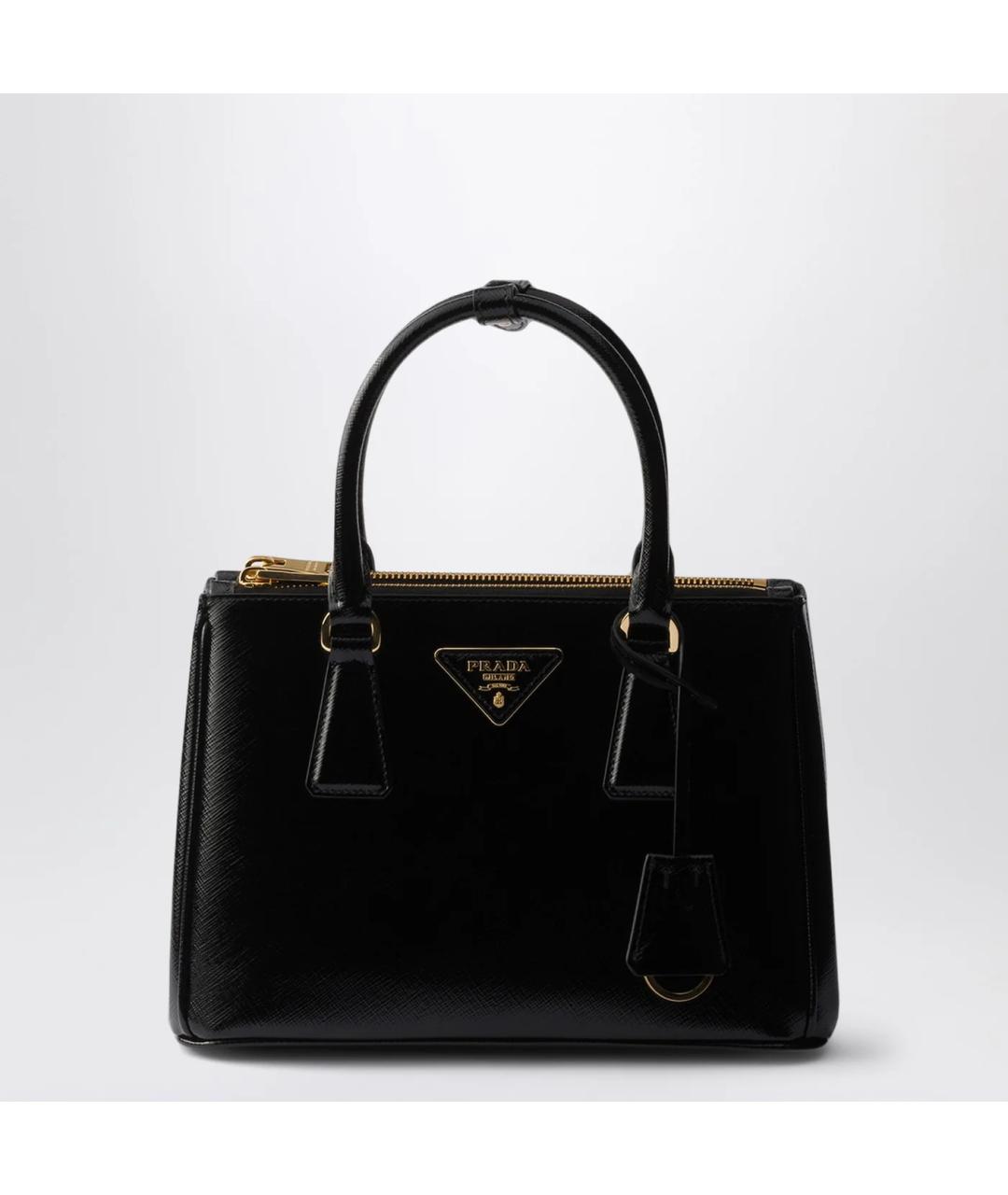 PRADA Черная кожаная сумка тоут, фото 3