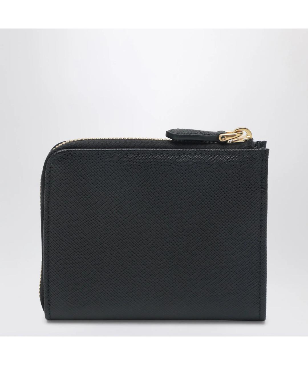 PRADA Черный кожаный кошелек, фото 2