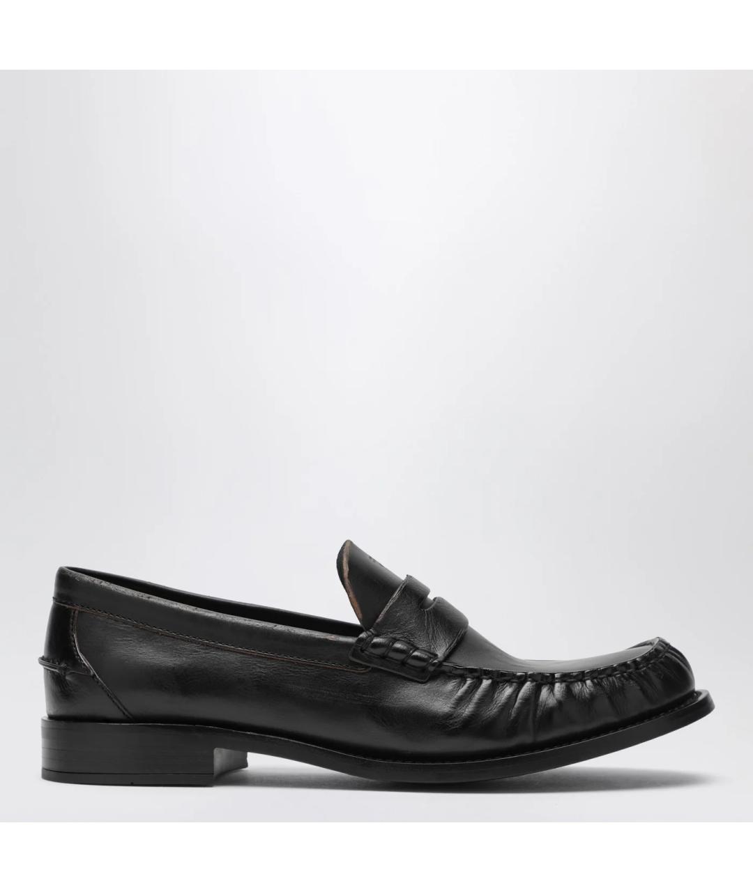 PRADA Черные кожаные лоферы, фото 3