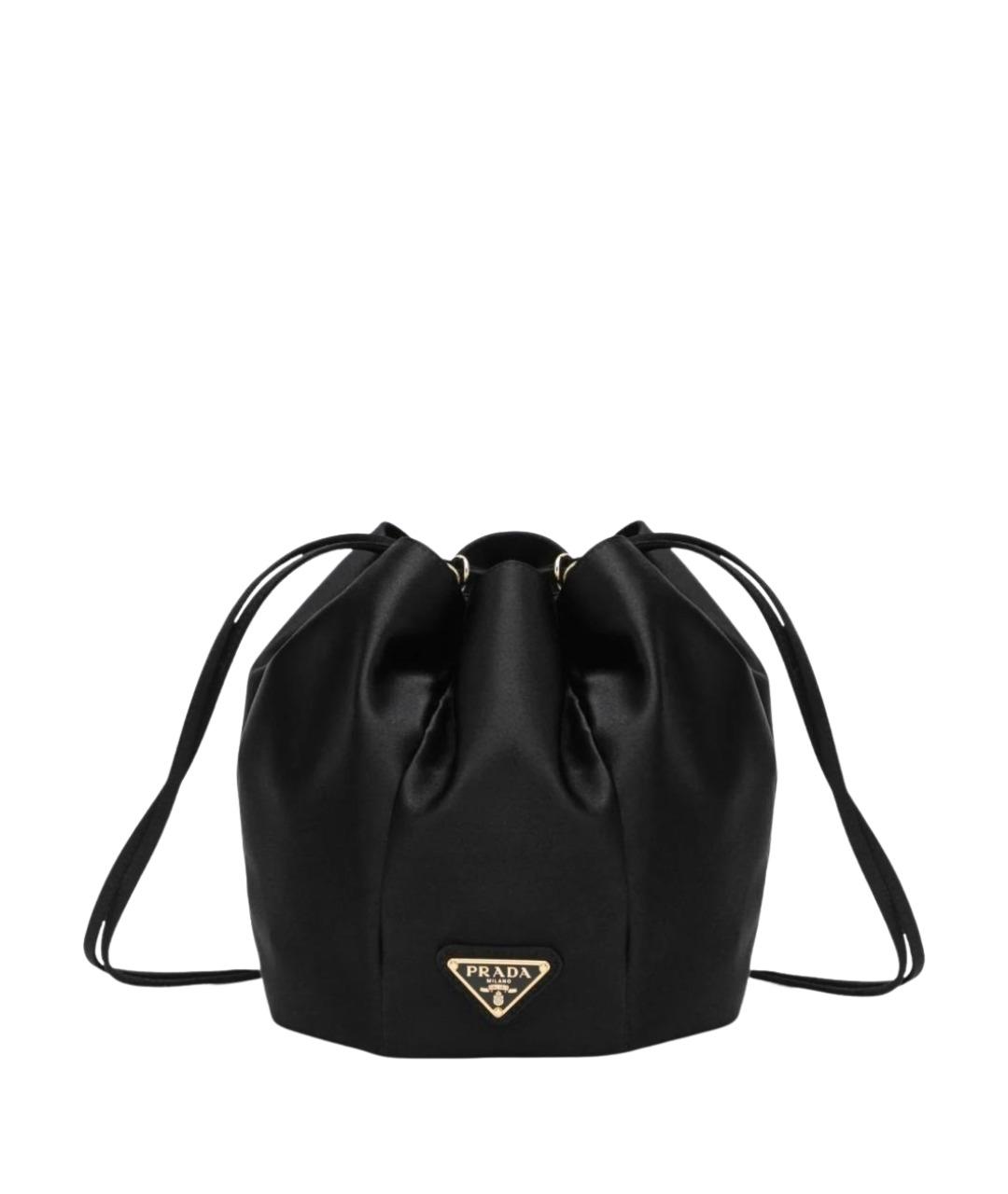 PRADA Черная тканевая сумка через плечо, фото 1