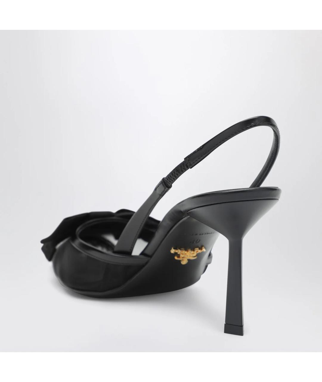 PRADA Черные синтетические туфли, фото 2