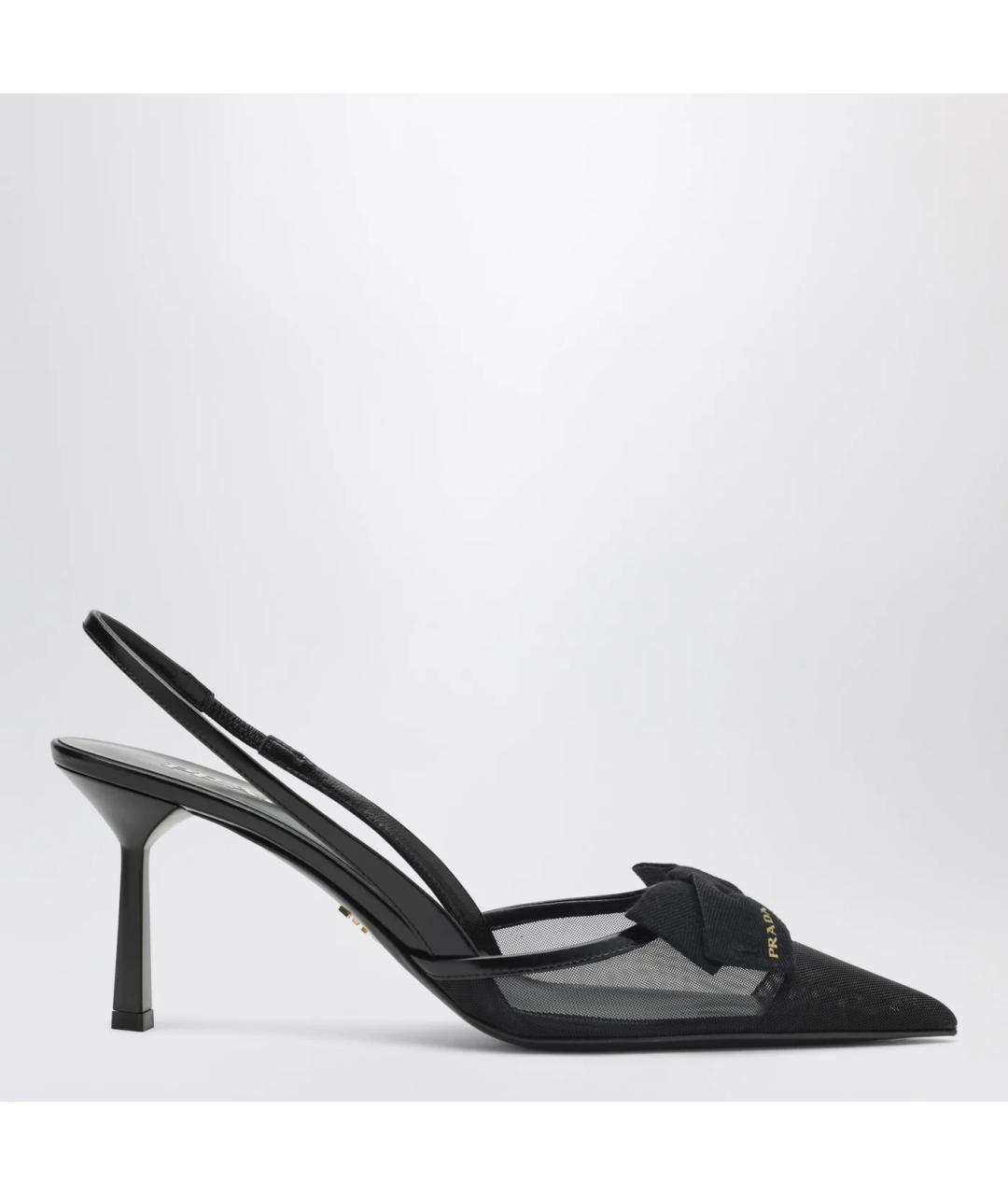 PRADA Черные синтетические туфли, фото 3