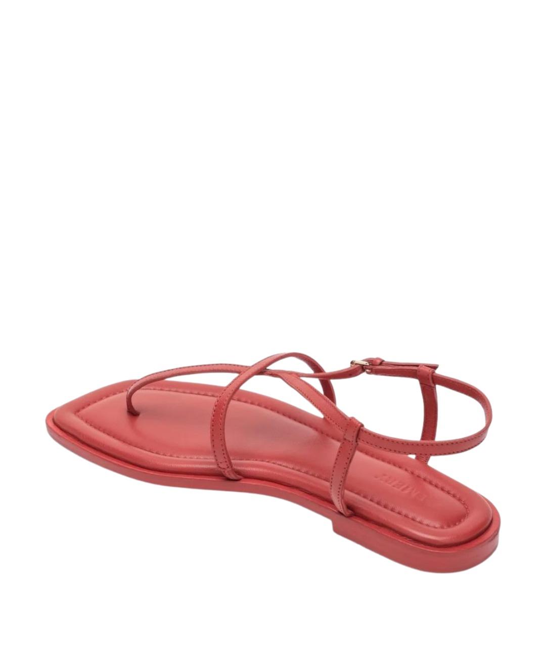 A.EMERY Красные кожаные шлепанцы, фото 2