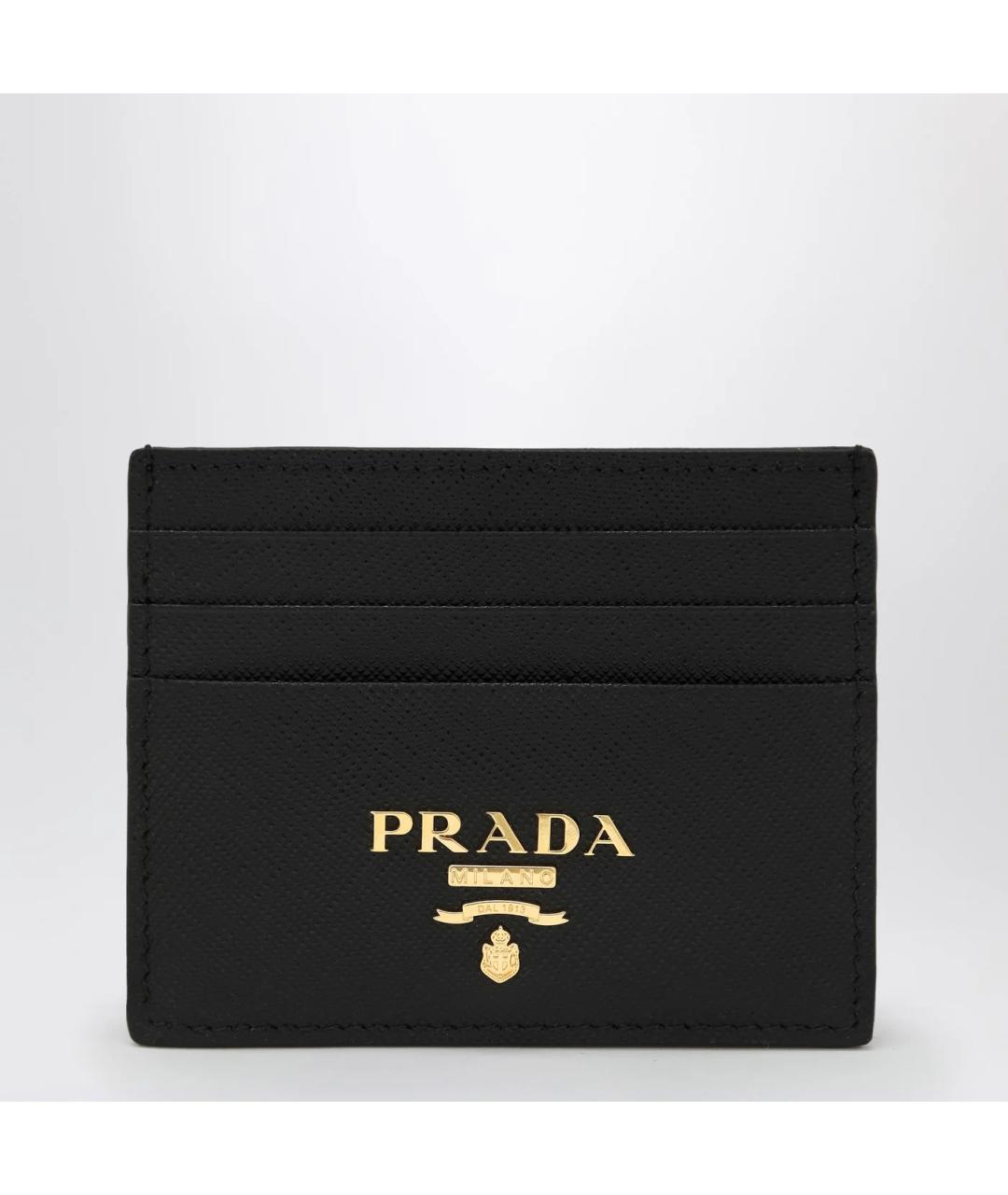 PRADA Черный кожаный кардхолдер, фото 3
