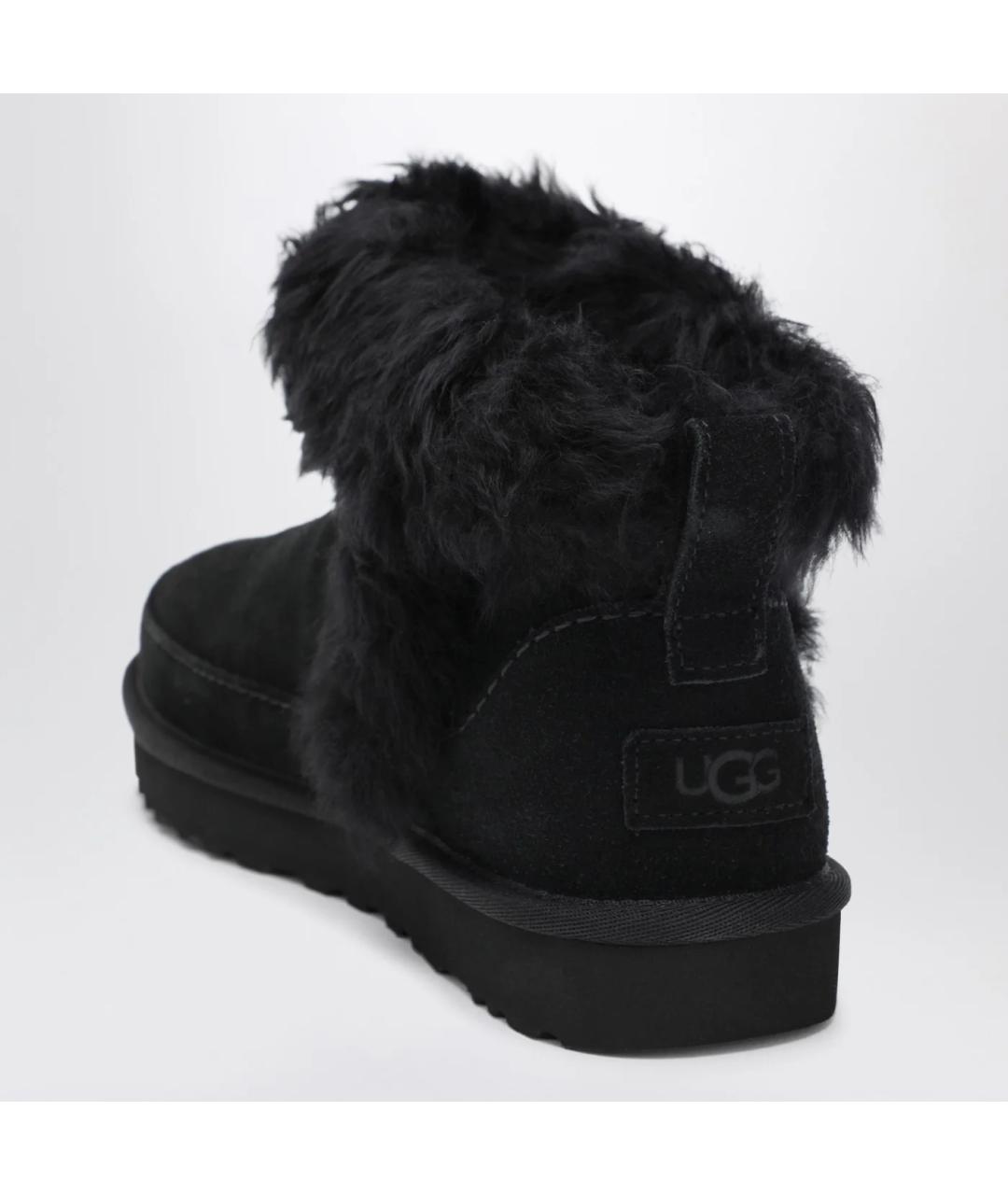 UGG AUSTRALIA Черные замшевые полусапоги, фото 2