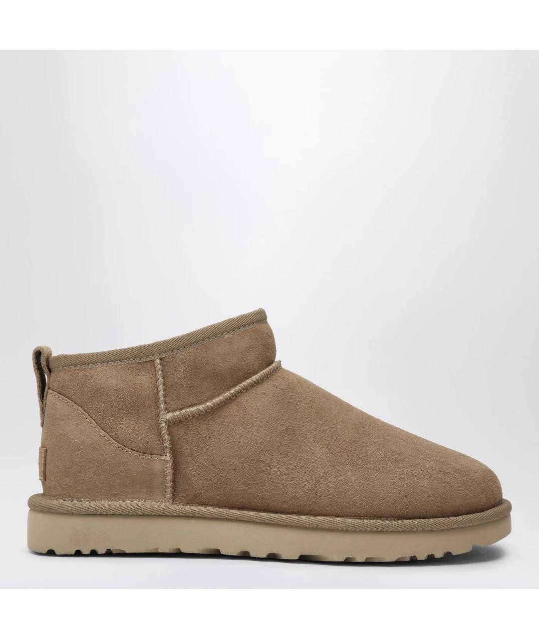 UGG AUSTRALIA Бежевые замшевые ботинки, фото 3