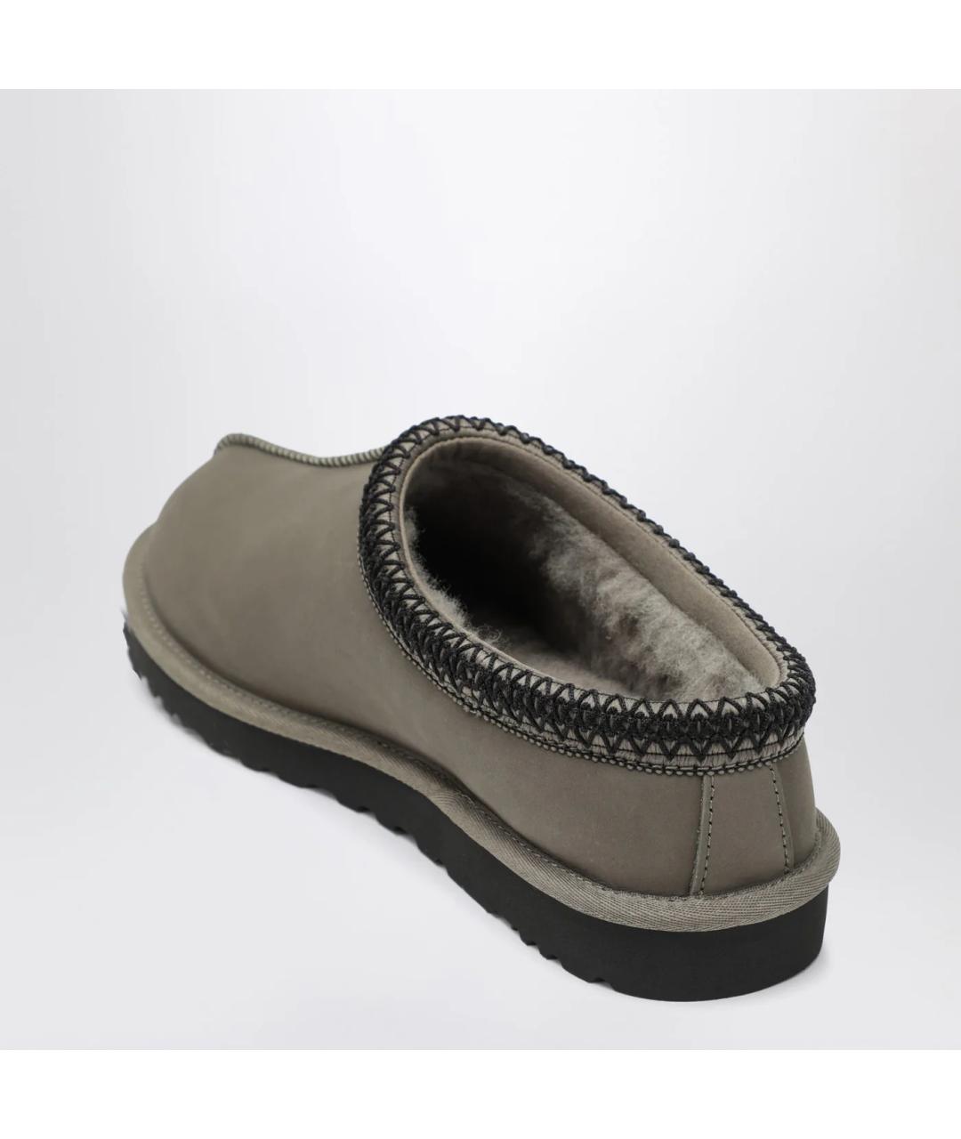 UGG AUSTRALIA Зеленые замшевые низкие ботинки, фото 2