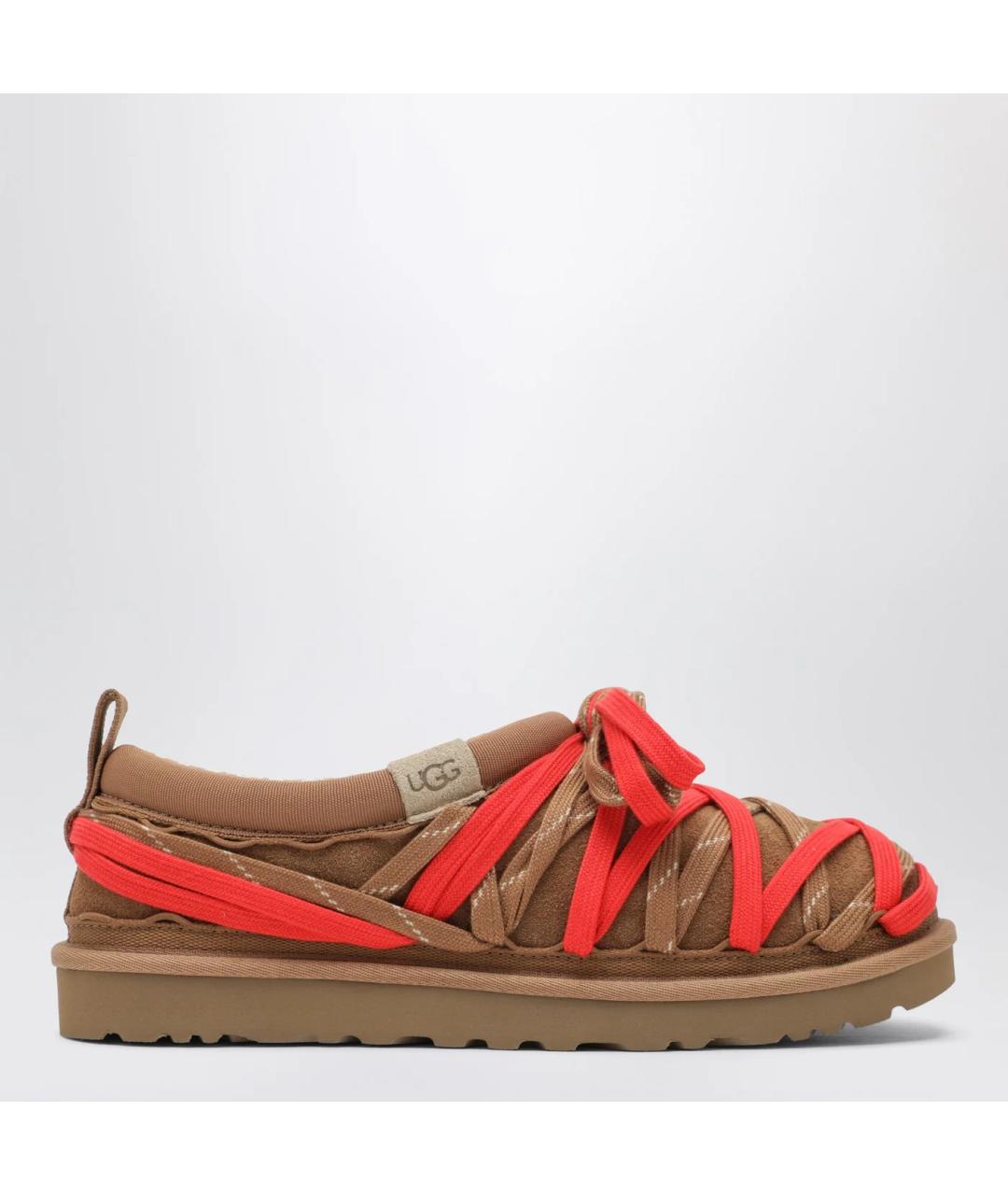 UGG AUSTRALIA Коричневые замшевые низкие ботинки, фото 3