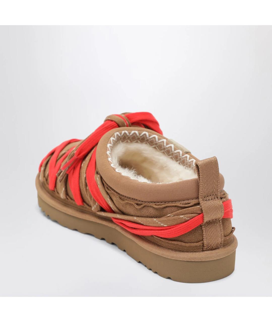 UGG AUSTRALIA Коричневые замшевые низкие ботинки, фото 2