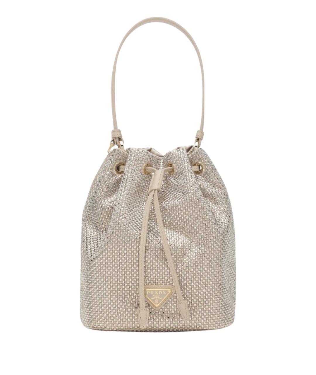 PRADA Бежевая синтетическая сумка через плечо, фото 1