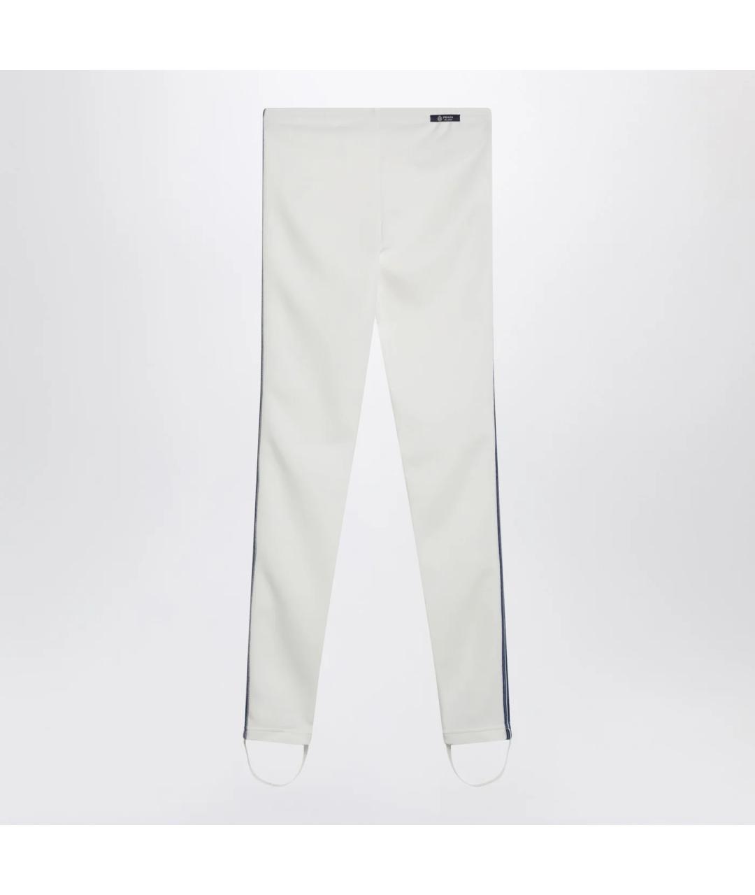 PRADA Белые полиэстеровые леггинсы и велосипедки, фото 2