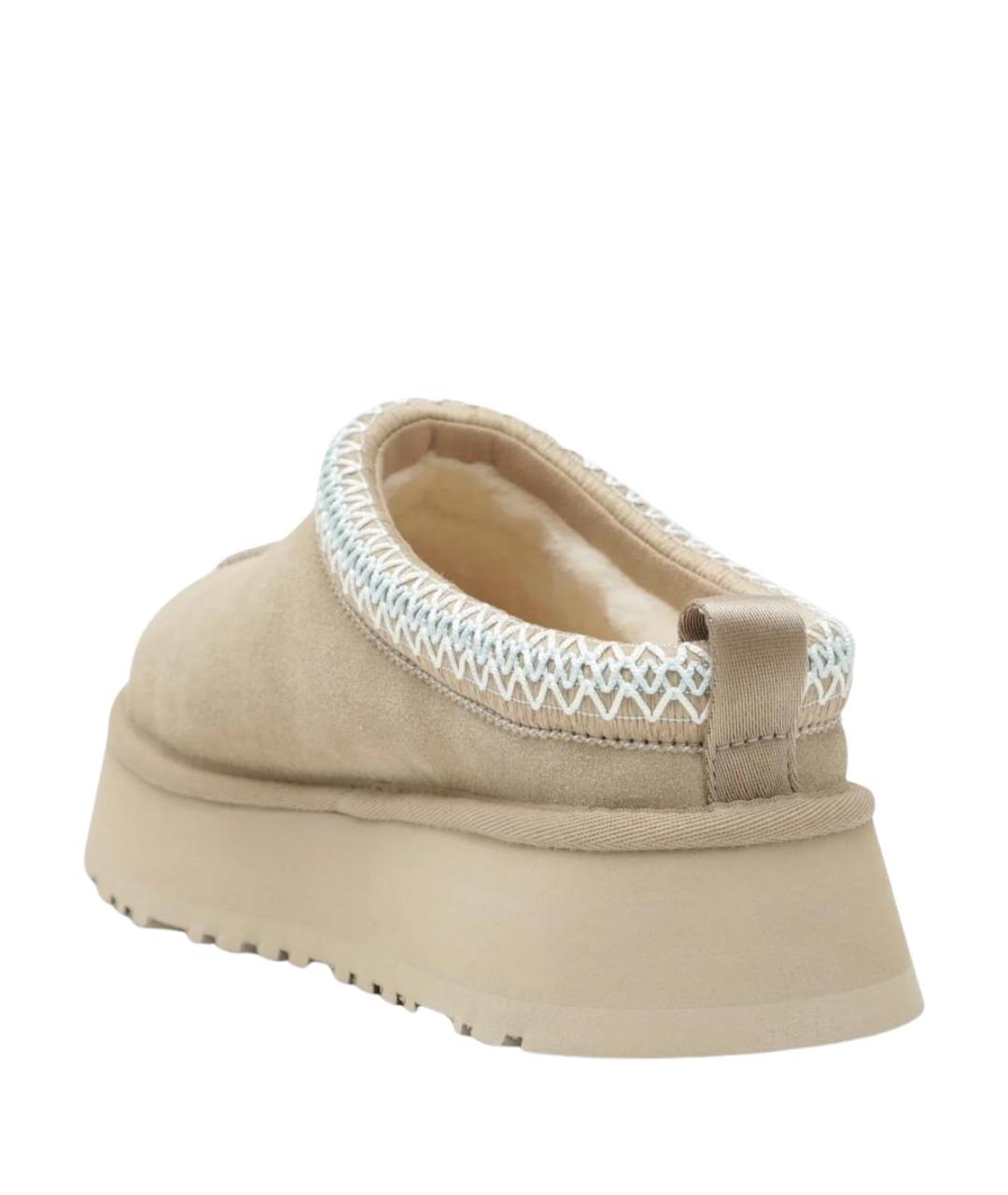 UGG AUSTRALIA Бежевые замшевые сабо, фото 2