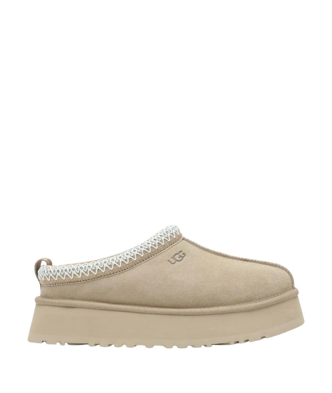 UGG AUSTRALIA Бежевые замшевые сабо, фото 1