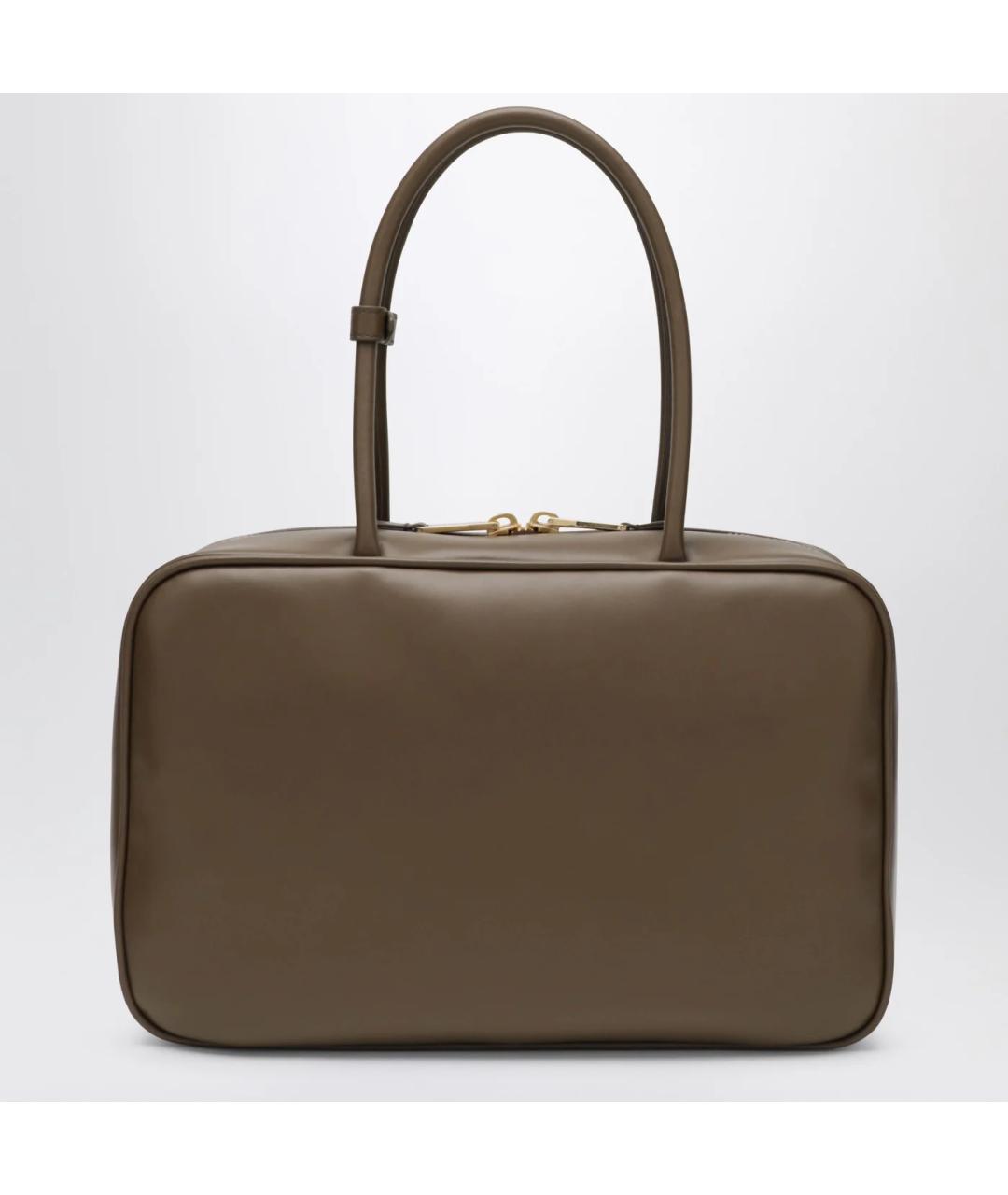 MIU MIU Зеленая кожаная сумка тоут, фото 2