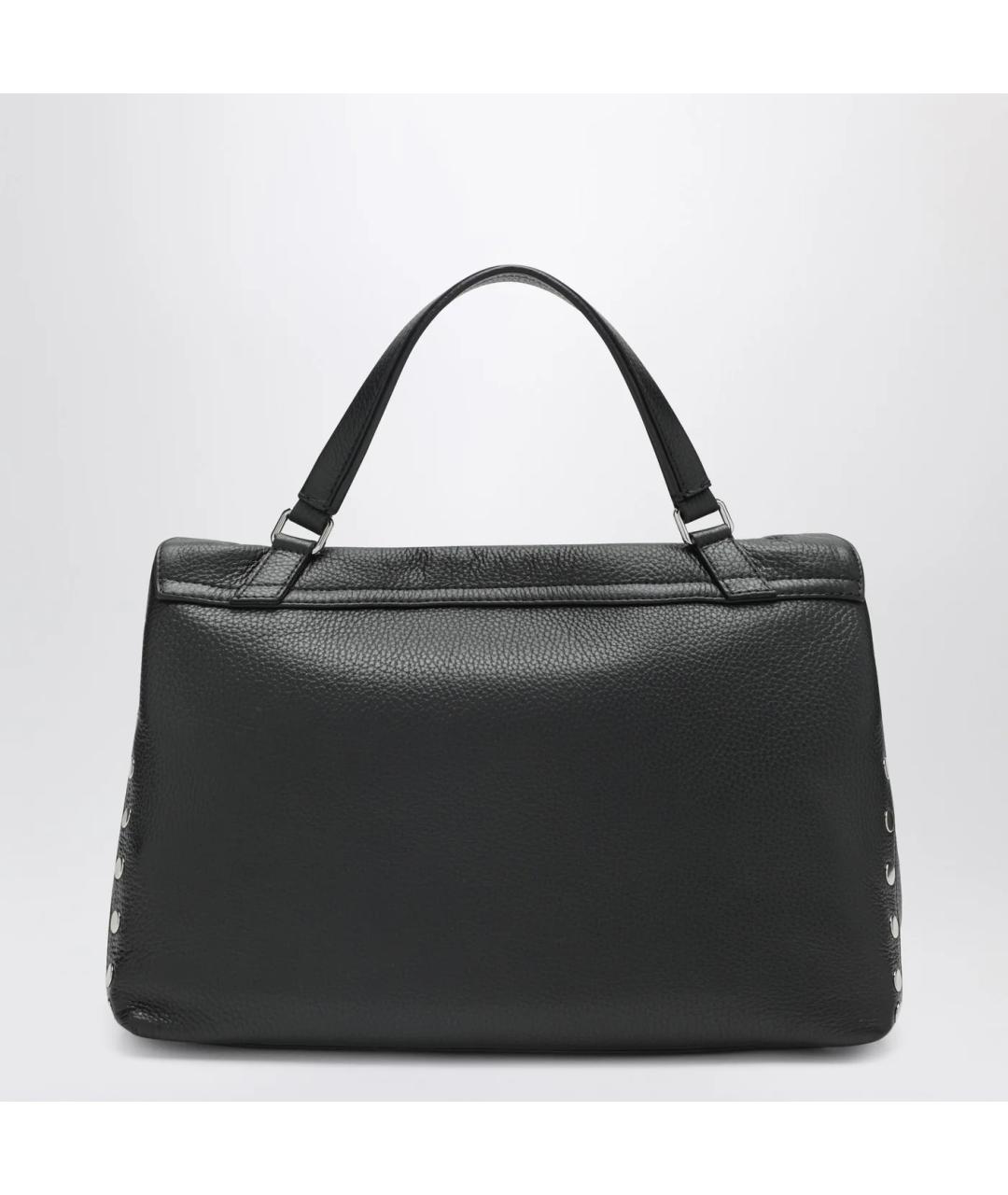 ZANELLATO Черная кожаная сумка тоут, фото 2
