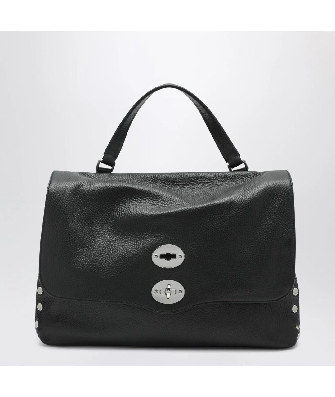 ZANELLATO Черная кожаная сумка тоут, фото 3