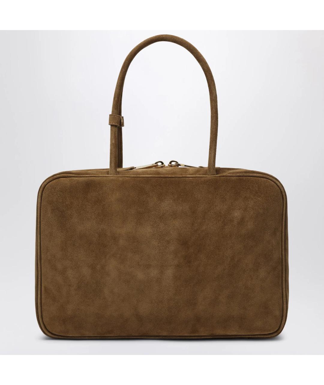 MIU MIU Зеленая замшевая сумка тоут, фото 2