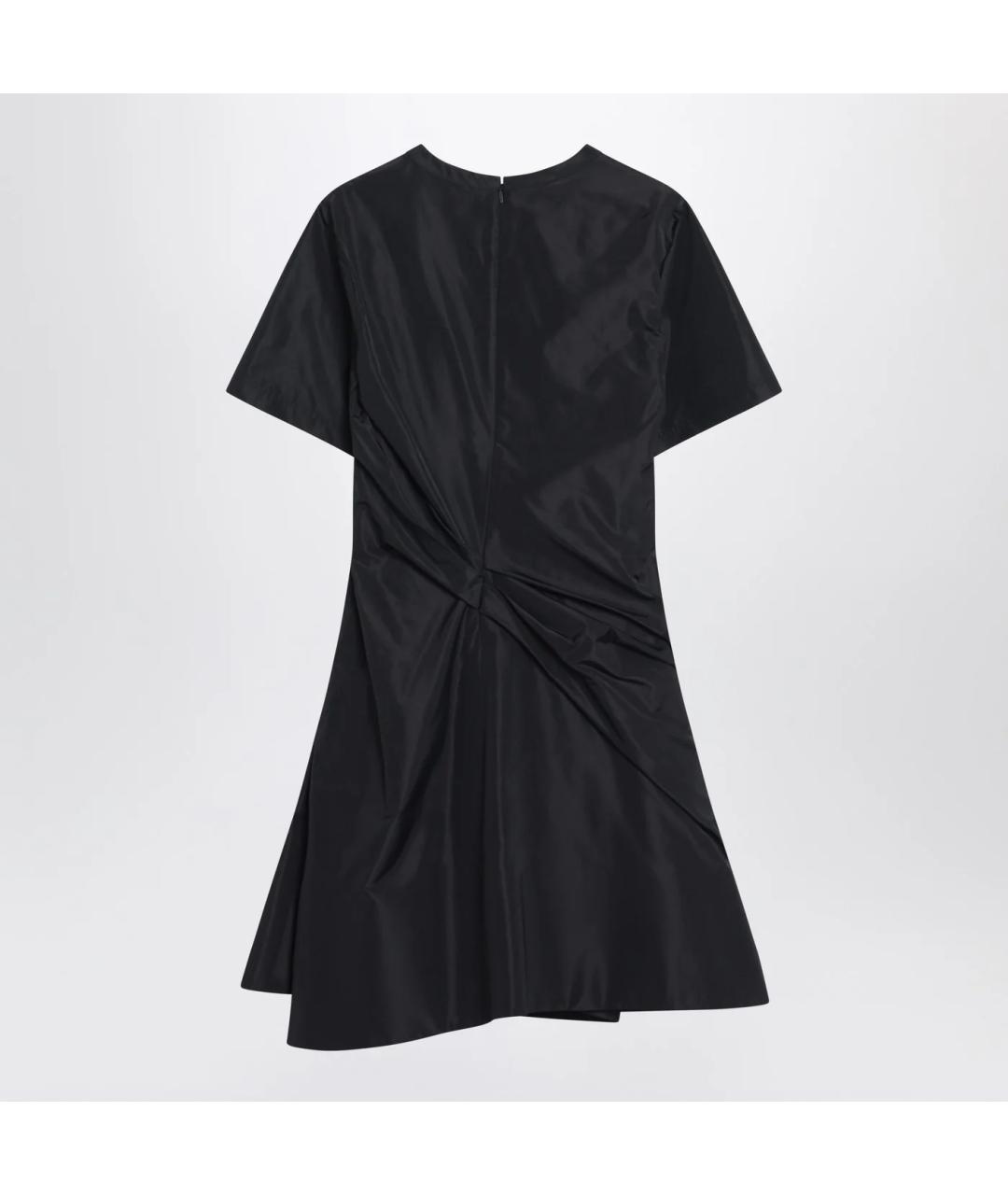 LOEWE Черное шелковое повседневное платье, фото 2