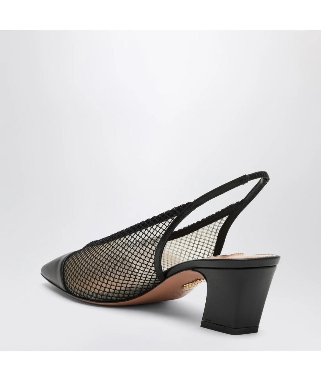 AQUAZZURA Черные кожаные туфли, фото 2