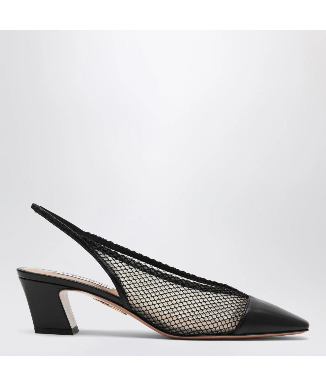 AQUAZZURA Черные кожаные туфли, фото 3