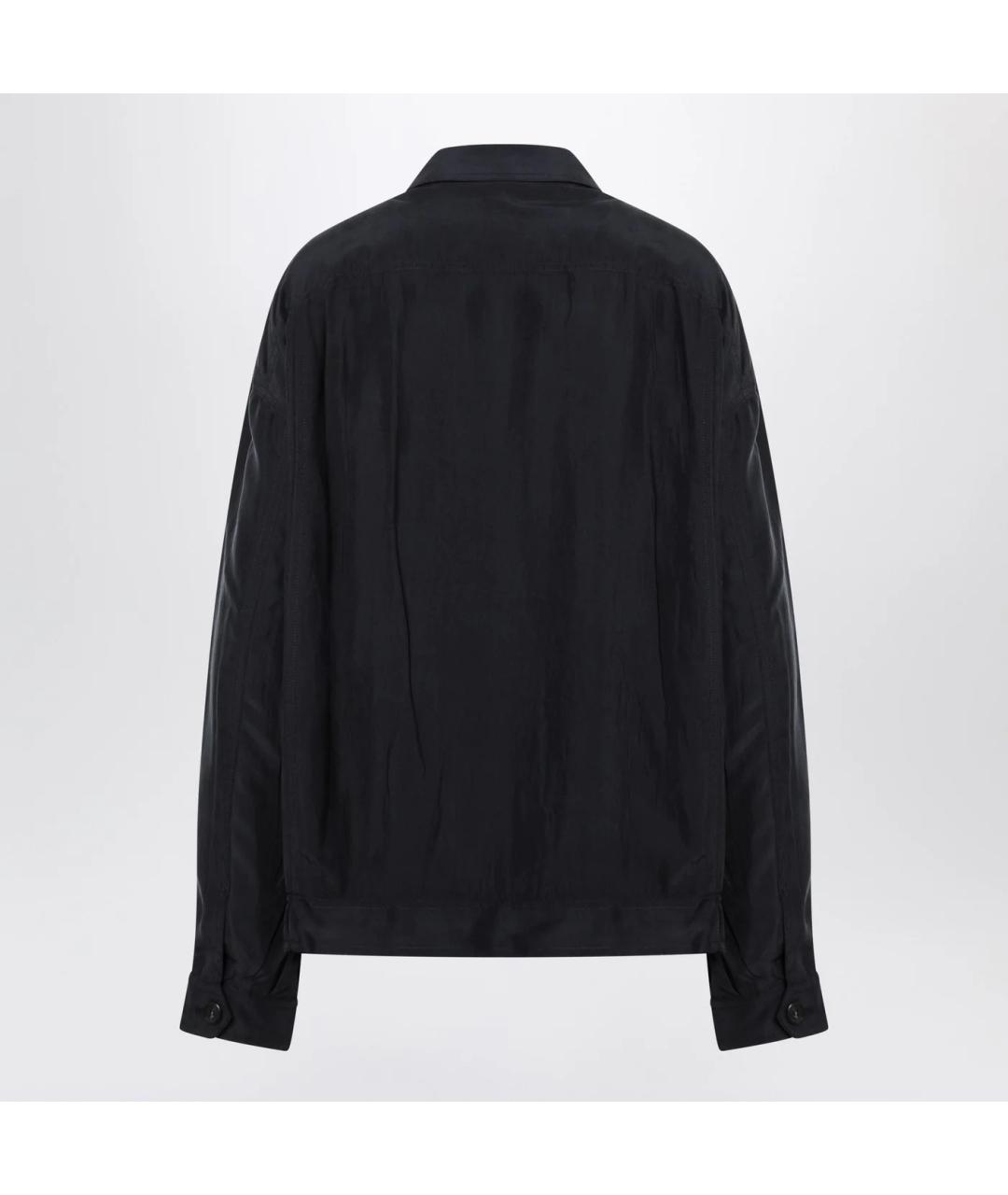 PRADA Темно-синяя шелковая куртка, фото 2