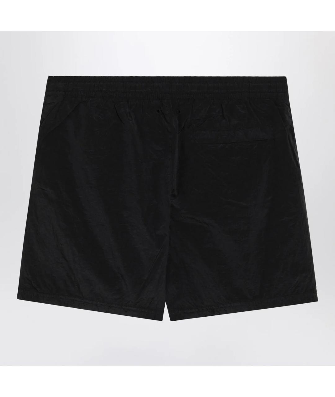 STONE ISLAND Черные полиамидовые шорты, фото 2