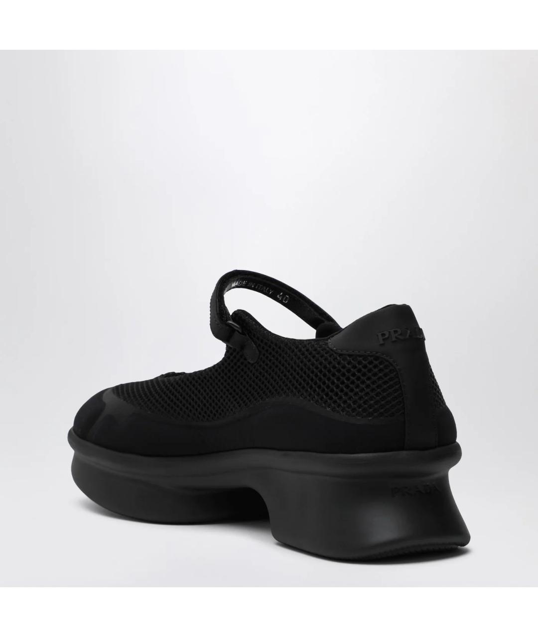 PRADA Черные текстильные балетки, фото 2